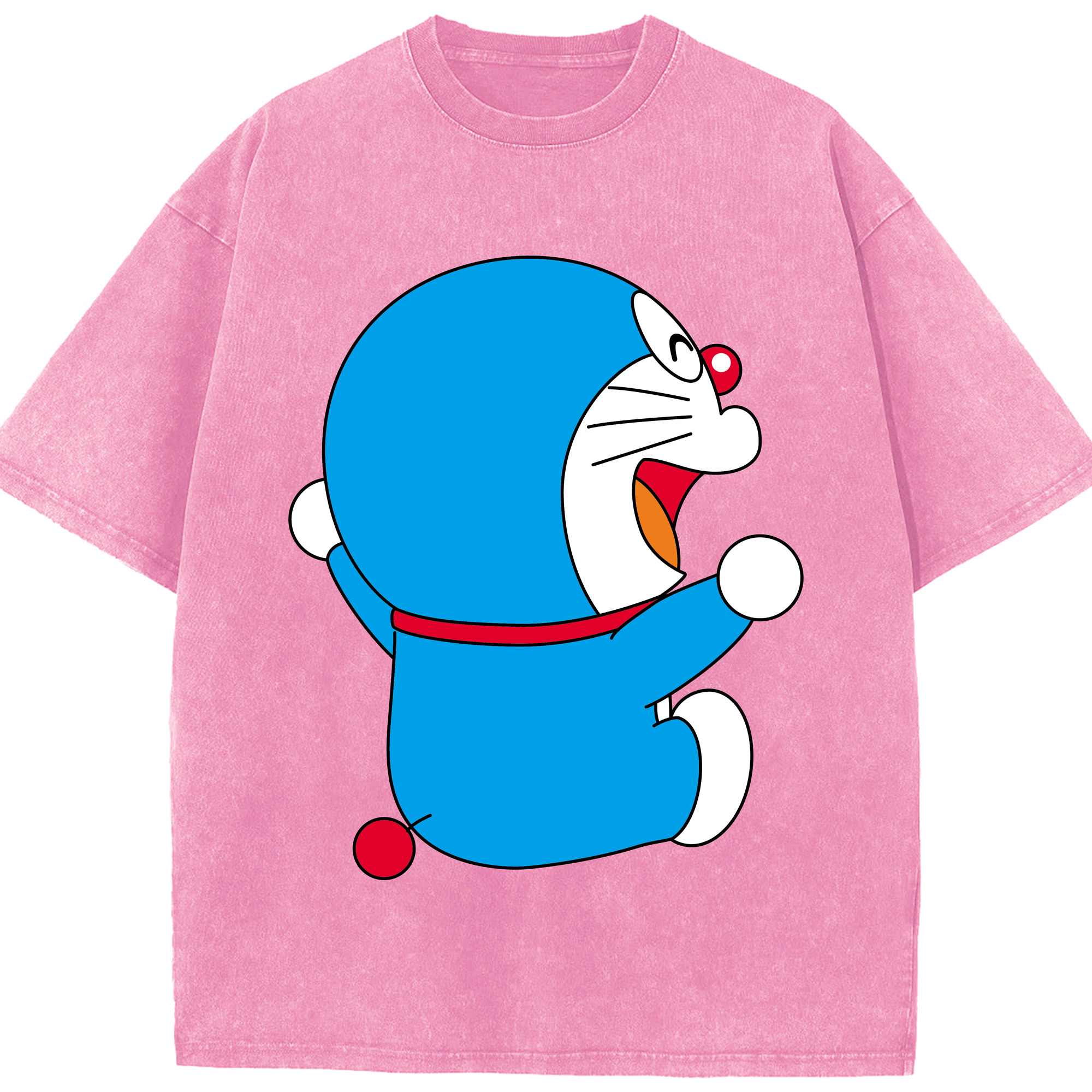 （画像用） ドラえもん Doraemon 綿100% ヴィンテージ風 半袖Tシャツ（フロントプリント）